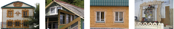 деревянный дом в Хабаровске, Владивостоке и Москве.